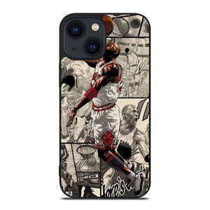 MICHAEL JORDAN MANGA ART  iPhone 14 Plus Case Cover