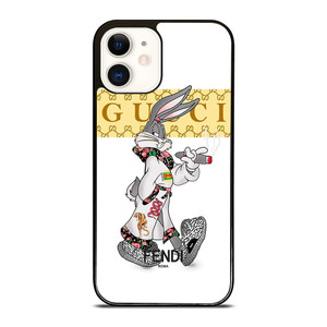 BUGS BUNNY GUCCI FENDI ROMA LOGO iPhone 12 Case Cover BUGS BUNNY GUCCI FENDI ROMA LOGO iPhone 12 Case Cover