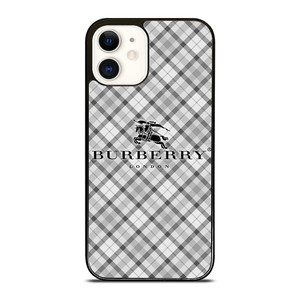 BURBERRY ICON GRAY PATTERN iPhone 12 Case Cover