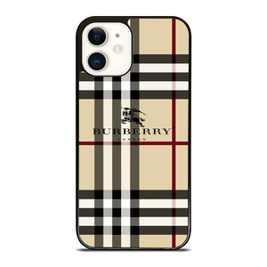BURBERRY LOGO PATTERN iPhone 12 Case Cover