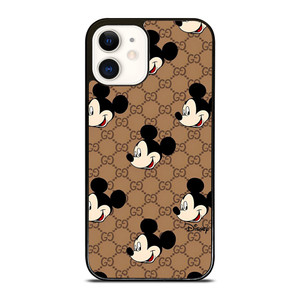 COACH MICKEY MOUSE BROWN iPhone 12 Case Cover COACH MICKEY MOUSE BROWN iPhone 12 Case Cover