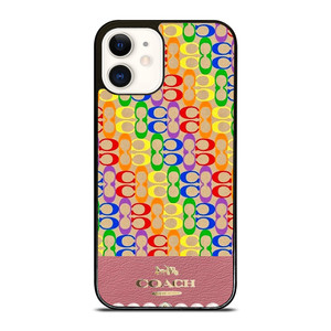 COACH NEW YORK ICON PINK LOGO iPhone 12 Case Cover COACH NEW YORK ICON PINK LOGO iPhone 12 Case Cover