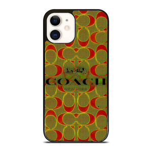 COACH NEW YORK LOGO GREEN RED ICON iPhone 12 Case Cover COACH NEW YORK LOGO GREEN RED ICON iPhone 12 Case Cover