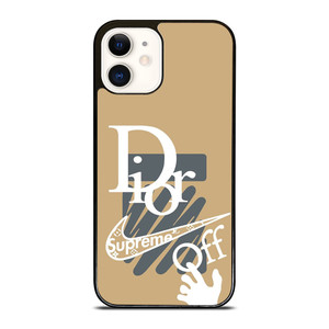 DIOR NIKE SUPREME OFF WHITE LOGO iPhone 12 Case Cover DIOR NIKE SUPREME OFF WHITE LOGO iPhone 12 Case Cover