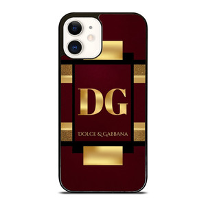 DOLCE AND GABBANA LOGO RED iPhone 12 Case Cover