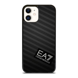 EMPORIA ARMANI EA7 STRIPES LOGO iPhone 12 Case Cover EMPORIA ARMANI EA7 STRIPES LOGO iPhone 12 Case Cover