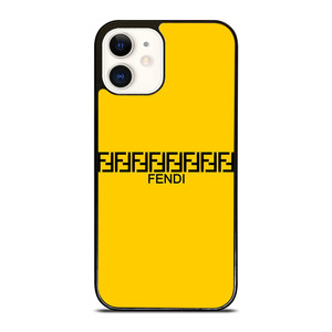 FENDI ROMA LOGO YELLOW iPhone 12 Case Cover