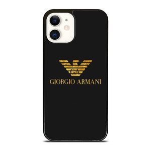 GIORGIO ARMANI LOGO GOLD iPhone 12 Case Cover GIORGIO ARMANI LOGO GOLD iPhone 12 Case Cover