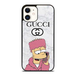 GUCCI BART SIMPSONS MARBLE iPhone 12 Case Cover GUCCI BART SIMPSONS MARBLE iPhone 12 Case Cover
