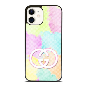 GUCCI LOGO COLORFULPATTERN ICON iPhone 12 Case Cover
