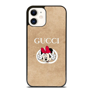 GUCCI LOGO PATTERN DISNEY MINNIE MOUSE iPhone 12 Case Cover