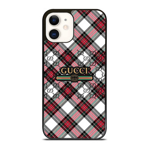 GUCCI LOGO PATTERN ICON iPhone 12 Case Cover