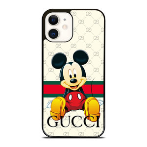 GUCCI LOGO PATTERN MICKEY MOUSE DISNEY iPhone 12 Case Cover GUCCI LOGO PATTERN MICKEY MOUSE DISNEY iPhone 12 Case Cover