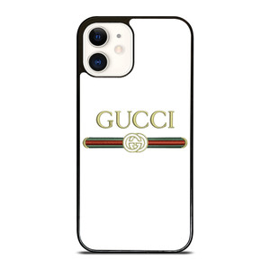 GUCCI LOGO WHITE iPhone 12 Case Cover