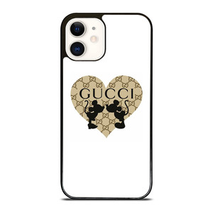 GUCCI LOGO X MICKEY MINNIE MOUSE KISS DISNEY iPhone 12 Case Cover