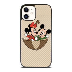 GUCCI MICKEY MINNIE MOUSE UMBRELLA iPhone 12 Case Cover