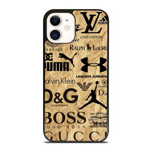 GUCCI NIKE VERSACE LOUIS VUITTON LV DIOR GOLDEN LOGO iPhone 12 Case Cover