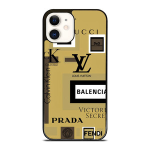 GUCCI VERSACE LOUISE VUITTON LV PRADA BALENCIAGA iPhone 12 Case Cover GUCCI VERSACE LOUISE VUITTON LV PRADA BALENCIAGA iPhone 12 Case Cover