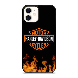 HARLEY DAVIDSON FIRE LOGO 2 iPhone 12 Case Cover HARLEY DAVIDSON FIRE LOGO 2 iPhone 12 Case Cover