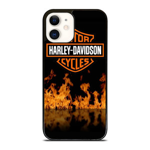 HARLEY DAVIDSON FIRE LOGO iPhone 12 Case Cover HARLEY DAVIDSON FIRE LOGO iPhone 12 Case Cover