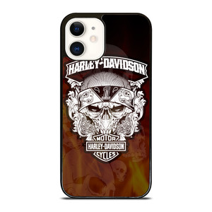 HARLEY DAVIDSON FLAME LOGO iPhone 12 Case Cover