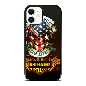 HARLEY DAVIDSON LIVE FREE OR DIE CF iPhone 12 Case Cover HARLEY DAVIDSON LIVE FREE OR DIE CF iPhone 12 Case Cover