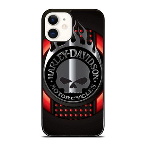 HARLEY DAVIDSON MOTORCYCLES COMPANY SKULL LOGO iPhone 12 Case Cover