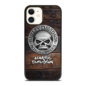 HARLEY DAVIDSON MOTORCYCLES COMPANY WOODEN LOGO iPhone 12 Case Cover