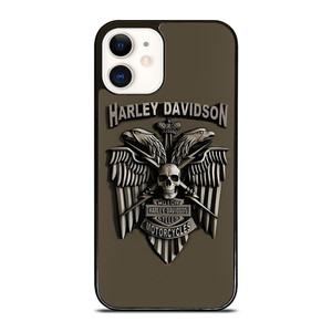 HARLEY DAVIDSON MOTORCYCLES LOGO METAL iPhone 12 Case Cover