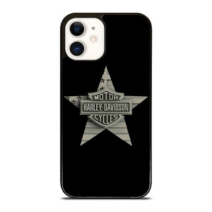 HARLEY DAVIDSON WOODEN STAR LOGO iPhone 12 Case Cover HARLEY DAVIDSON WOODEN STAR LOGO iPhone 12 Case Cover