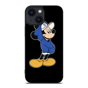 NEW YORK YANKEES MICKEY MOUSE BLACK  iPhone 14 Plus Case Cover NEW YORK YANKEES MICKEY MOUSE BLACK  iPhone 14 Plus Case Cover