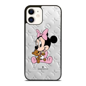 LOUIS VUITTON LV LOGO BABY MINNIE MOUSE DISNEY iPhone 12 Case Cover LOUIS VUITTON LV LOGO BABY MINNIE MOUSE DISNEY iPhone 12 Case Cover