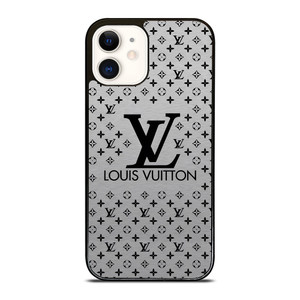 LOUIS VUITTON LV LOGO GRAY iPhone 12 Case Cover LOUIS VUITTON LV LOGO GRAY iPhone 12 Case Cover