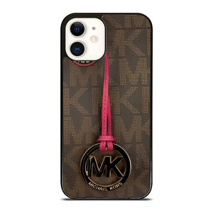 MICHAEL KORS MK PINK BROWN iPhone 12 Case Cover MICHAEL KORS MK PINK BROWN iPhone 12 Case Cover