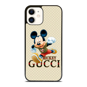 MICKEY MOUSE DISNEY X GUCCI LOGO PATTERN iPhone 12 Case Cover