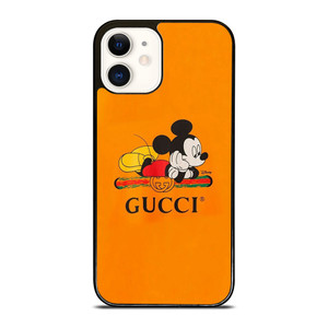 MICKEY MOUSE DISNEY X GUCCI LOGO iPhone 12 Case Cover MICKEY MOUSE DISNEY X GUCCI LOGO iPhone 12 Case Cover