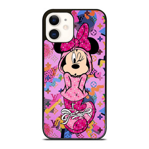 MINNIE MOUSE DISNEY FEAT LOUIS VUITTON LV PINK iPhone 12 Case Cover