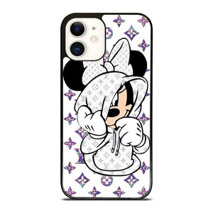 MINNIE MOUSE DISNEY FEAT LOUIS VUITTON LV WHITE iPhone 12 Case Cover