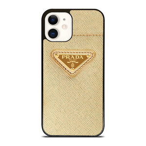 PRADA LOGO GOLD iPhone 12 Case Cover