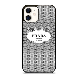 PRADA MILANO PATTERN iPhone 12 Case Cover