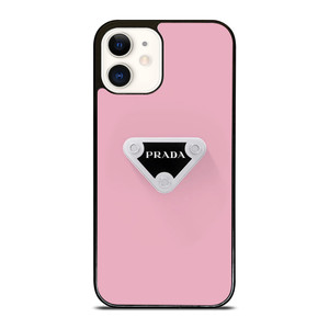 PRADA MILANO PINK LOGO iPhone 12 Case Cover