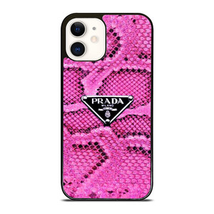 PRADA MILANO PINK SNAKE SKIN iPhone 12 Case Cover PRADA MILANO PINK SNAKE SKIN iPhone 12 Case Cover