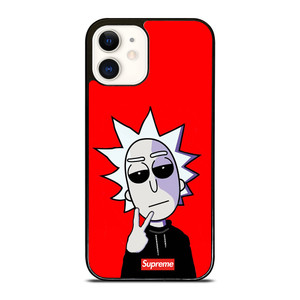RICK AND MORTY RED SUPREME iPhone 12 Case Cover RICK AND MORTY RED SUPREME iPhone 12 Case Cover