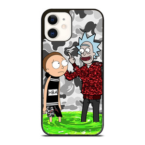 RICK AND MORTY RICK BAPE iPhone 12 Case Cover RICK AND MORTY RICK BAPE iPhone 12 Case Cover