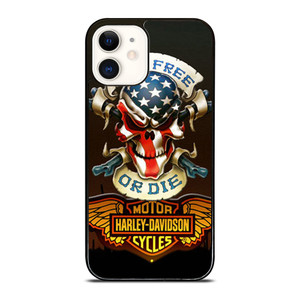 SKULL AND WINGS HARLEY DAVIDSON iPhone 12 Case Cover