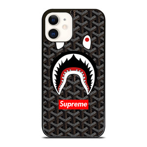 SUPREME BAPE SHARK GOYART iPhone 12 Case Cover SUPREME BAPE SHARK GOYART iPhone 12 Case Cover