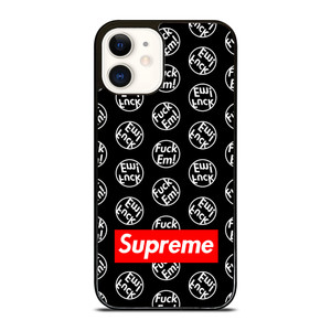 SUPREME FUCK EM iPhone 12 Case Cover