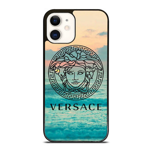 VERSACE LOGO BLUE SEA ICON iPhone 12 Case Cover VERSACE LOGO BLUE SEA ICON iPhone 12 Case Cover
