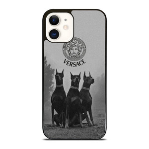 VERSACE LOGO DOBERMAN iPhone 12 Case Cover