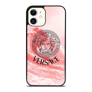 VERSACE LOGO PINK WAVES iPhone 12 Case Cover